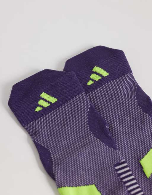 adidas Running – Adizero – Socken in Lila und Gelb, 2 von 3