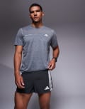 [adidas performance] adidas Running Adizero split shorts in black XS black