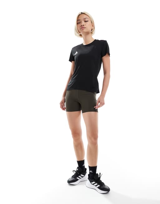 adidas Running Adizero t-shirt in black, 4 of 4