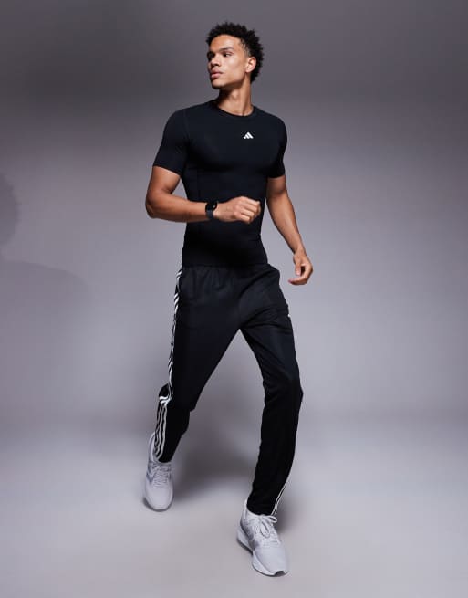 adidas Running Adizero t-shirt in black, 2 of 5