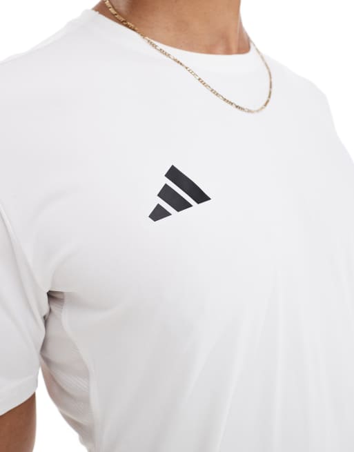 adidas Running Adizero t-shirt in white, 2 of 4