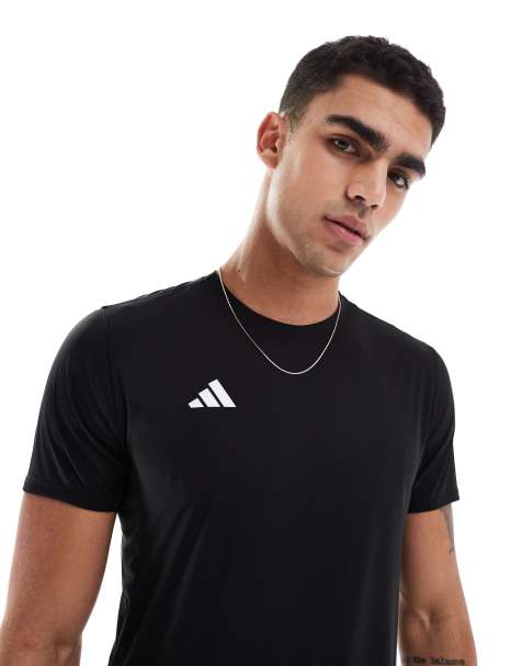 adidas - Running - adizero - T-shirt in zwart - view 1