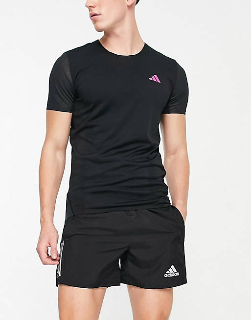 adidas - Running adizero - T-shirt nera