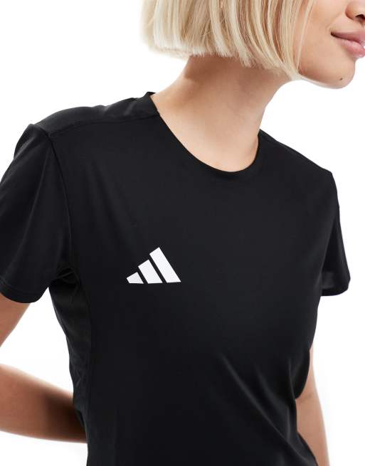 adidas - Running adizero - T-shirt nera, 2 di 4