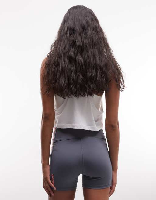 adidas Running Adizero tight shorts in grey and pink, 5 of 5