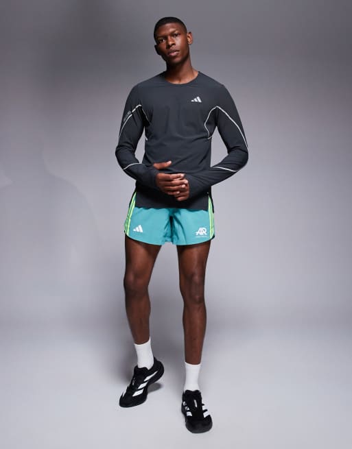 adidas Running - Adizero - Top à manches longues et détails réfléchissants - Noir, 4 de 4