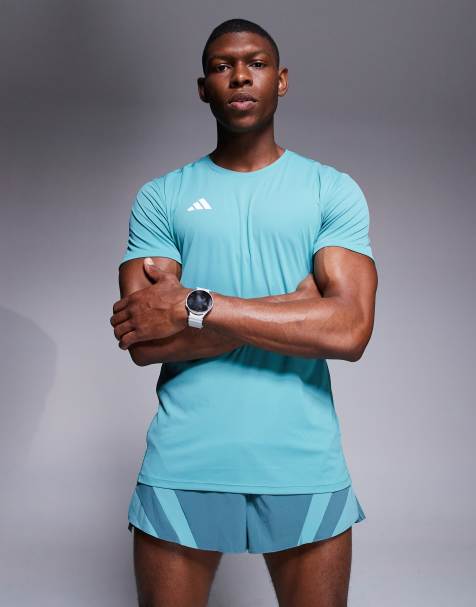 adidas Running Adizero t-shirt in teal