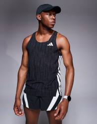 adidas Running Adizero vest in black print