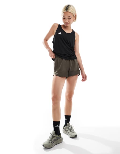 adidas Running Adizero vest in black, 4 of 4
