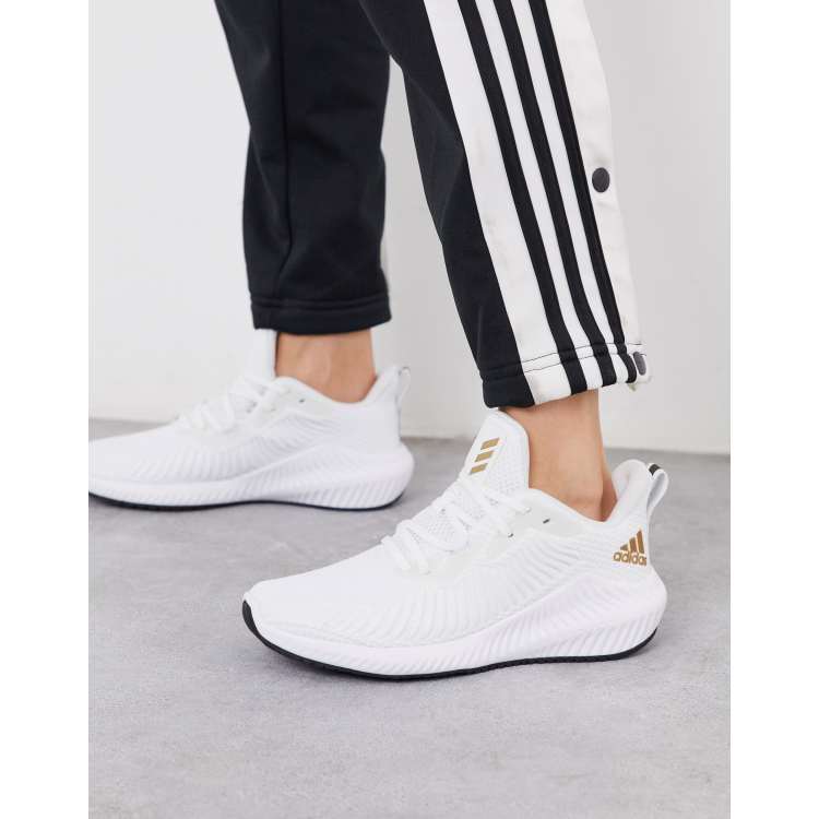 adidas Running alphabounce 3 sneakers in white ASOS