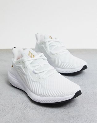 white and gold alphabounce