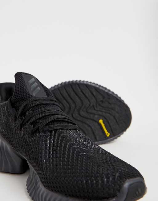 Adidas running alphabounce hot sale instinct trainers in black