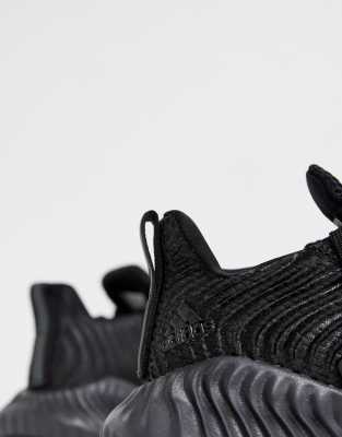 adidas running alphabounce instinct trainers in black