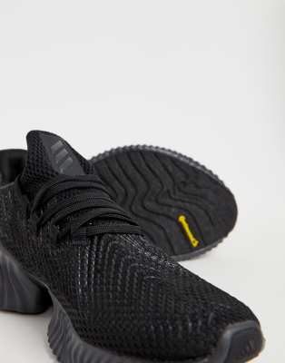 adidas running alphabounce instinct trainers in black