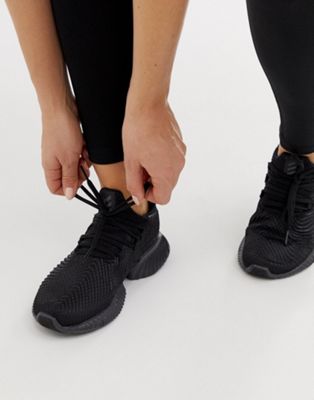adidas running alphabounce instinct trainers in black