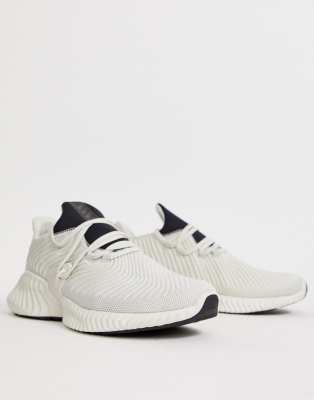 adidas running alphabounce trainers in white