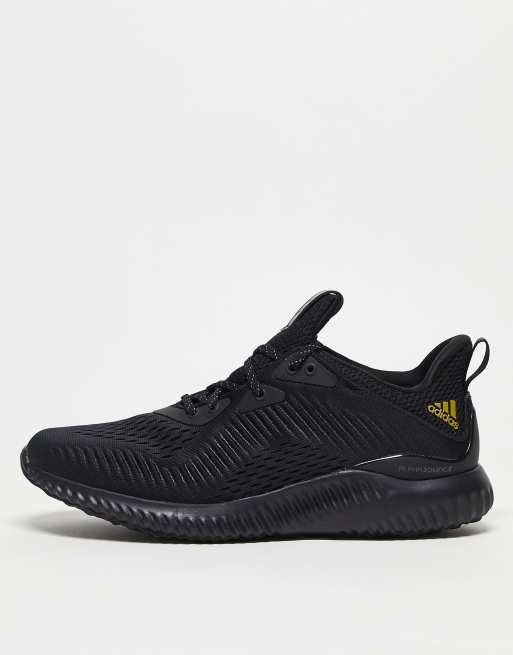 adidas Running trainers in black ASOS