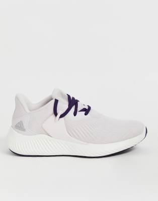 black and purple adidas trainers