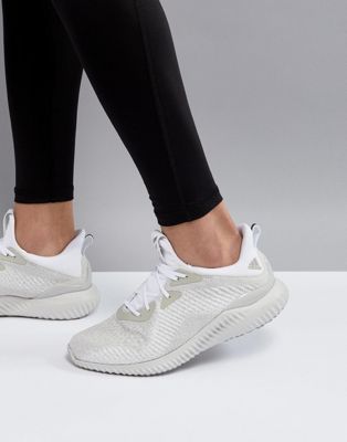 adidas running alphabounce trainers in white