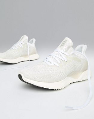 white adidas running trainers