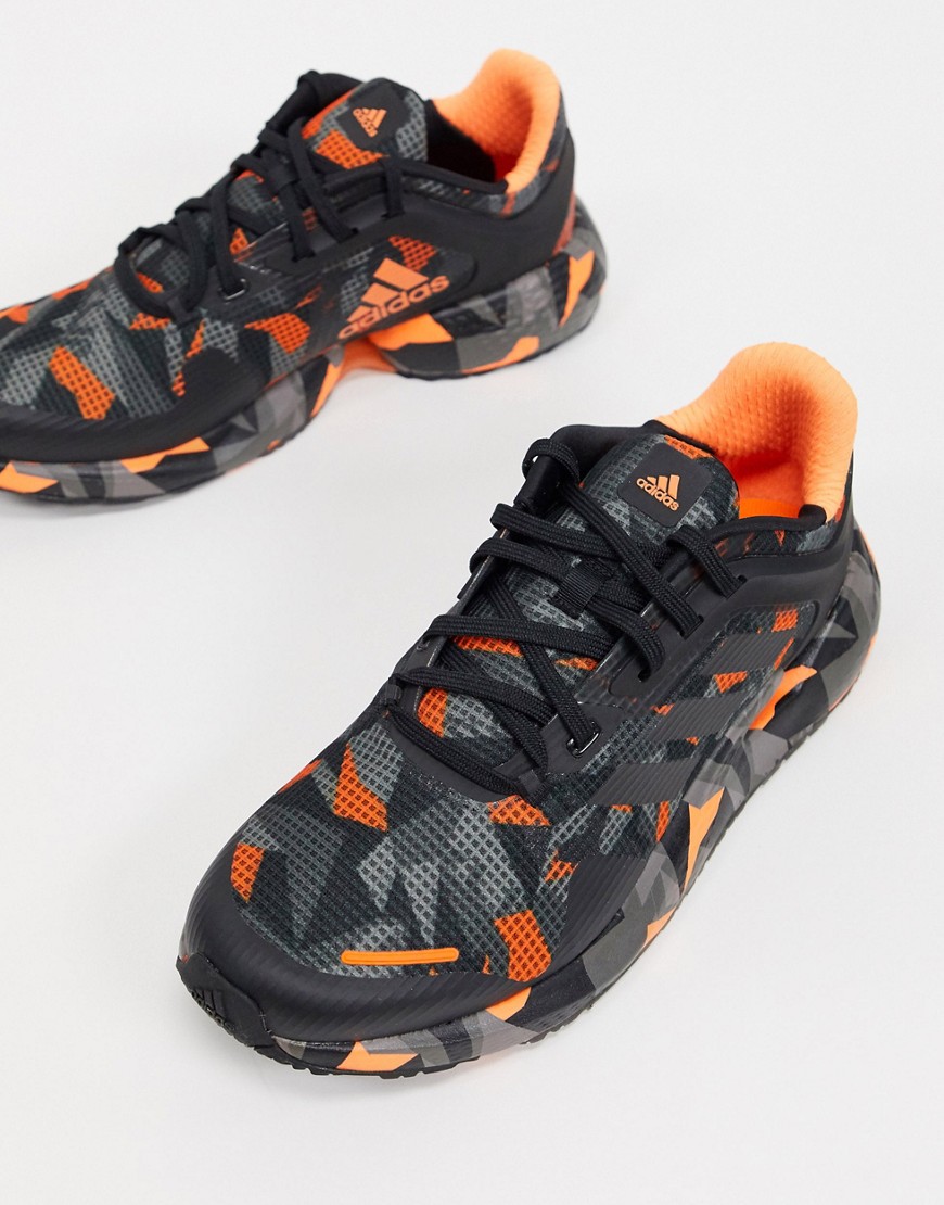 Adidas Originals Adidas Running Alphatorsion Sneakers In Black And Orange