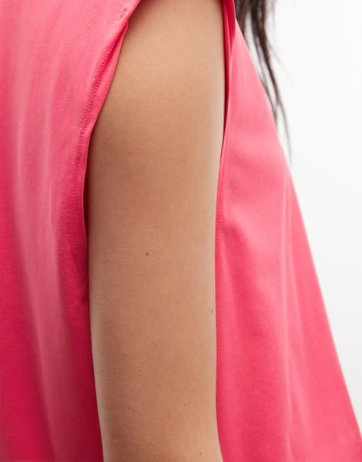 adidas Running AR cropped t-shirt with back print in pink, 3 of 5
