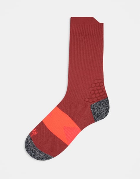 adidas Running – Boost – Socken in Rot und Schwarz - view 1
