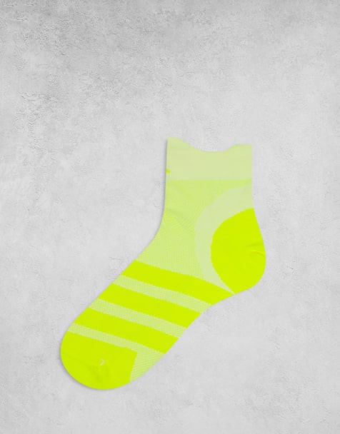adidas Running boost socks in yellow - view 1