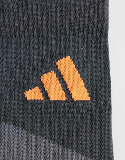 adidas Running boost-strumpor i svart och orange, 3 av 3