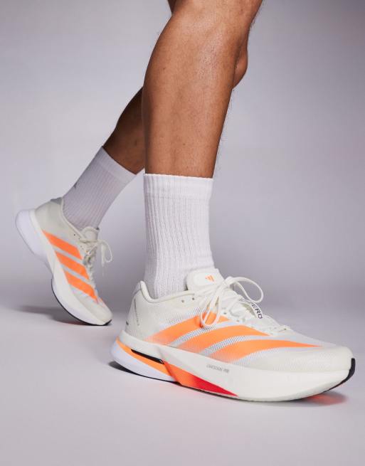adidas – Running – Boston 13 – Orange och vita löparskor, 5 av 5