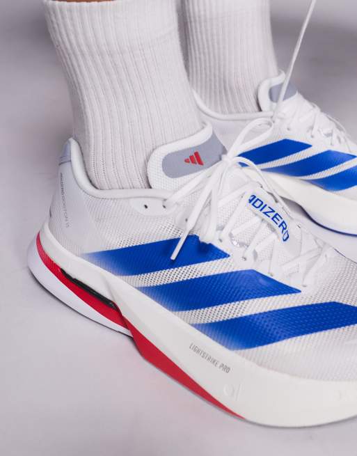 adidas Running - Boston 13 - Sneakers in blauw, rood en wit, 3 van 5