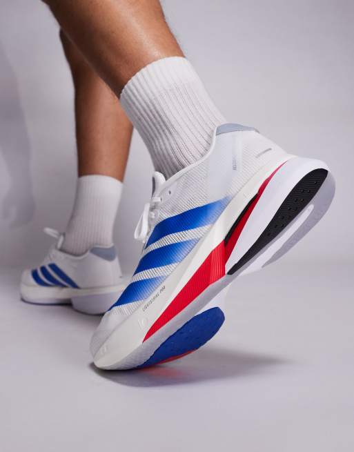adidas Running - Boston 13 - Sneakers in blauw, rood en wit, 4 van 5