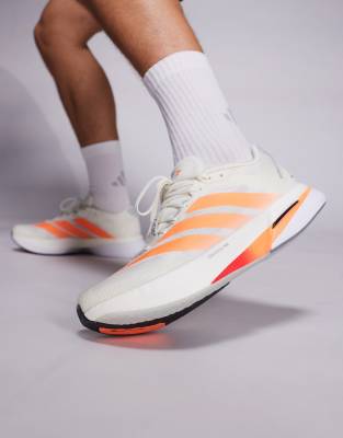 adidas Running Boston 13 trainers in orange and white