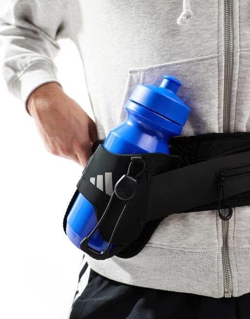 adidas Running bottle bag in black ASOS