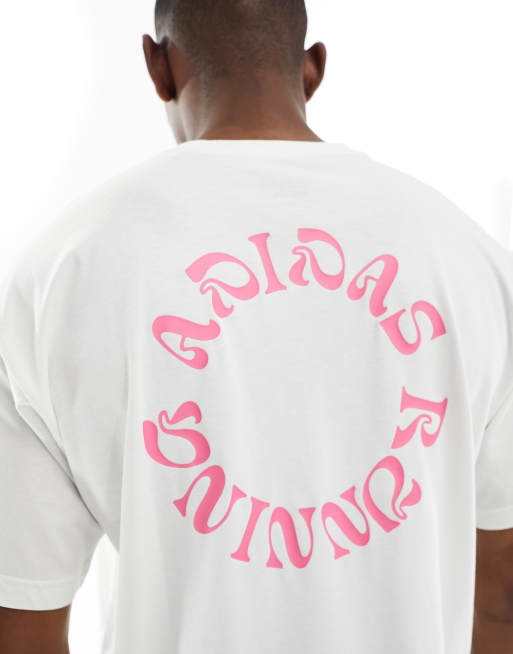adidas Running - Break The Norm - T-shirt met print op de achterkant in wit