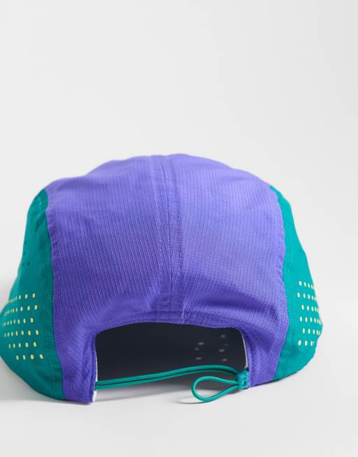 adidas Running cap in multi colourblock blue, 3 of 3