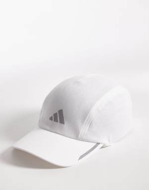 adidas Running cap in white and silver