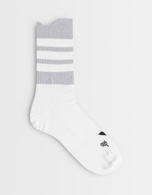 Adidas Running - Chaussettes à détails réfléchissants - Blanc-noir L