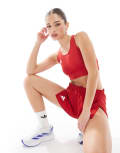 [adidas performance] adidas Running crop top in red XL RED