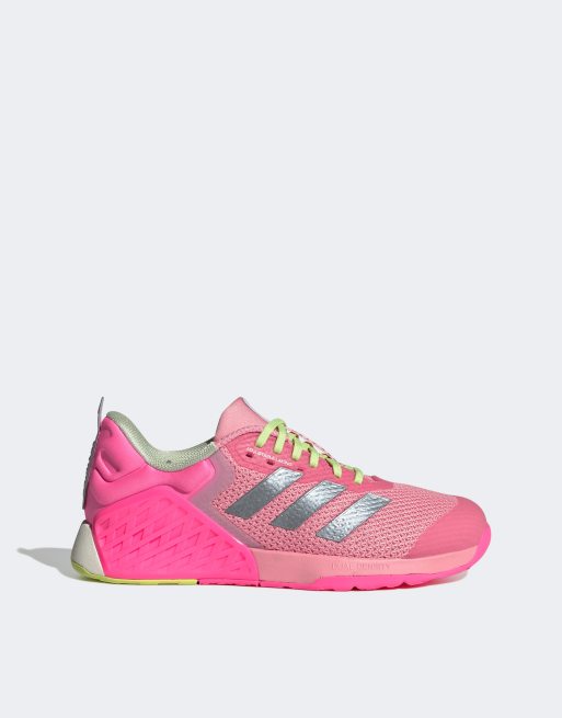 adidas Running dropset 3 trainers in pink