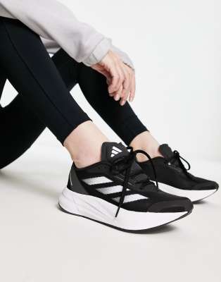 adidas Running Duramo Speed trainers in black and white φωτογραφία