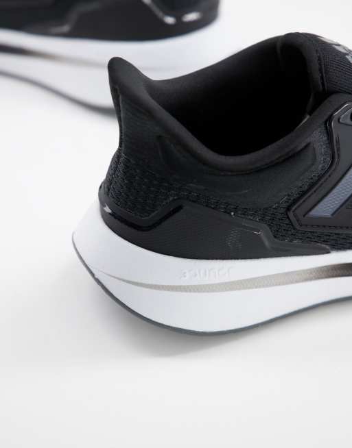 adidas Running – EQ21 – Czarne buty sportowe, 3 z 4