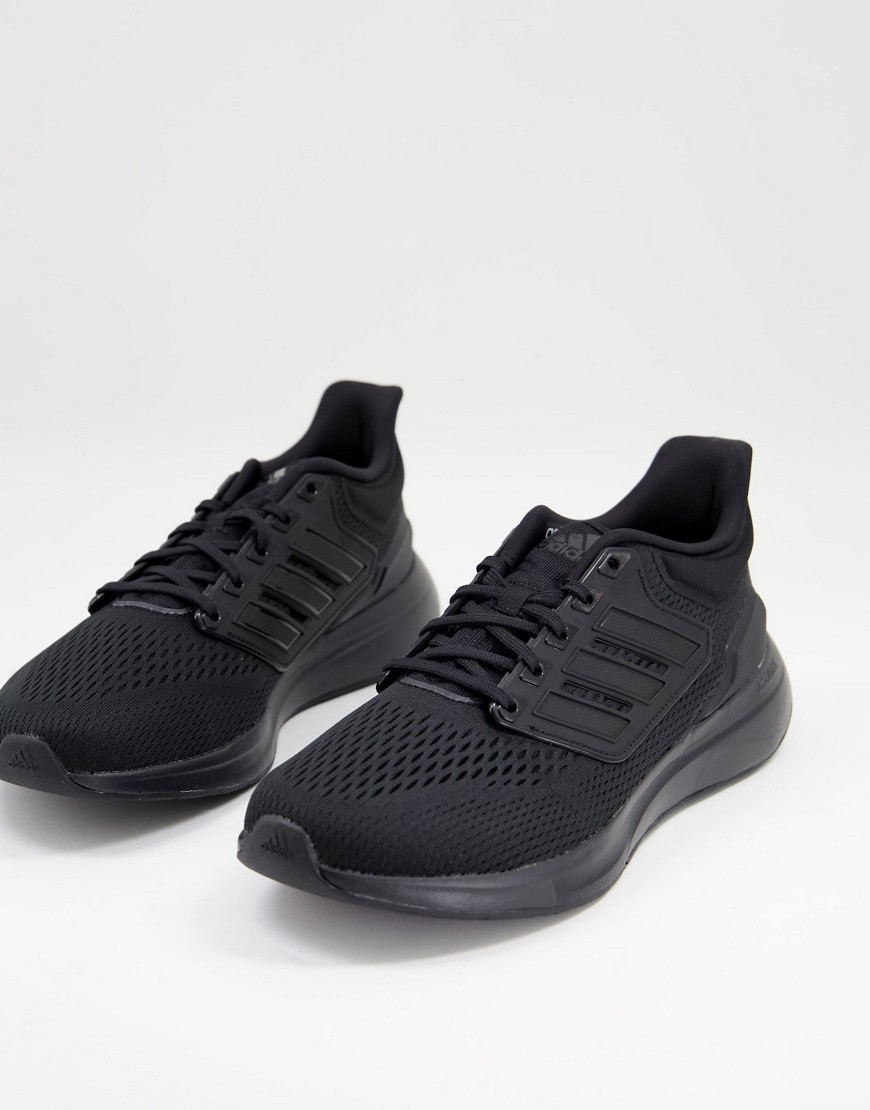 adidas Running EQ21 trainers in all black