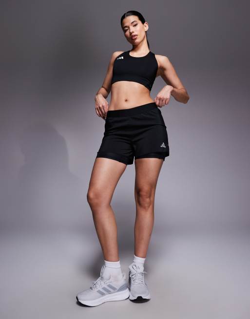 adidas Running – Essentials – 2-in-1-Shorts in Schwarz, 3 von 5