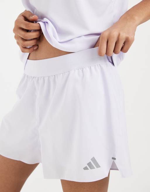 adidas Running Essentials 2in1 shorts in frozen purple, 3 of 5