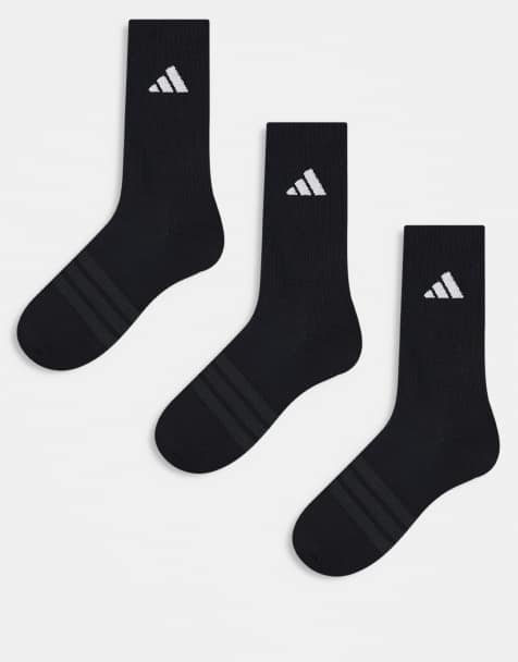 adidas Running Essentials 3er-Pack Sneaker-Socken in Schwarz - view 1