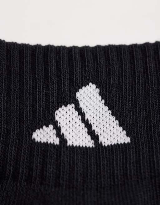 adidas - Running Essentials - Confezione da 3 paia di calzini sportivi neri, 3 di 3