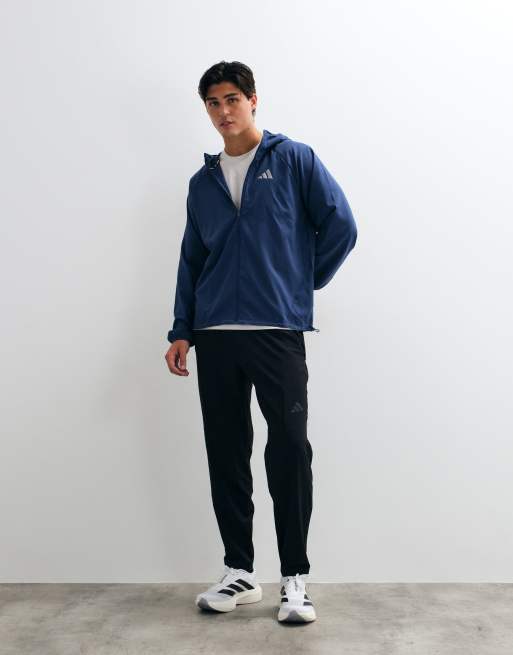 adidas Running essentials jacket in navy, 3 of 5
