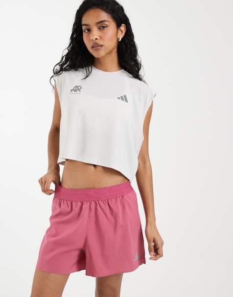 adidas Running Essentials short in cherry - view 1