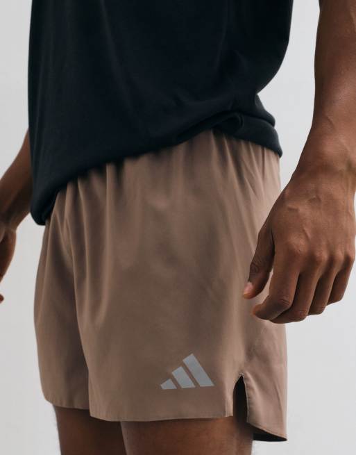 adidas Running Essentials shorts in khaki, 4 of 5